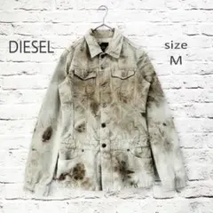 【マーブル柄】ディーゼル DIESEL ギミック デニムジャケット