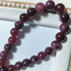 天然石 トルマリン ルビーレッド大人可愛いキラキラ輝く 1連 まとめ売り