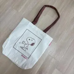スヌーピー トートバッグ　アイボリー