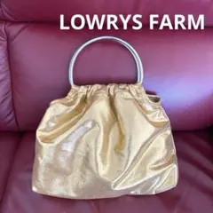 LOWRYS FARM ハンドバッグ　ゴールド
