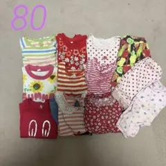 女の子 まとめ売り 夏服 80cm ＋ 靴 13cm 保育園着 普段着