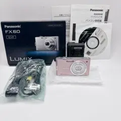 美品 動作品 Panasonic LUMIX FX60 ピンク 付属品、箱付きのサムネイル