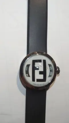 稼働品 FENDI 腕時計 ブースラ 黒文字盤 クォーツ ドーム型 男女兼用
