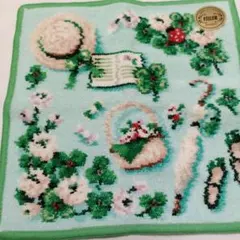 FEILER シェニールタオルハンカチ 花柄