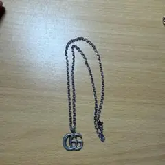 GUCCI ダブルGロゴ シルバーネックレス