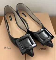 OHGA オーガ パンプス フラット バックル エナメル OHGA オーガ パンプス フラット バックル エナメル - メルカリ