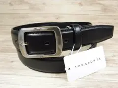 タケオキクチ 日本製 黒 ギャリソンバックル 牛革ベルト THE SHOP TK
