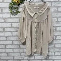 ローリーズファーム＊ブラウス＊ギャザー＊ふんわり＊M