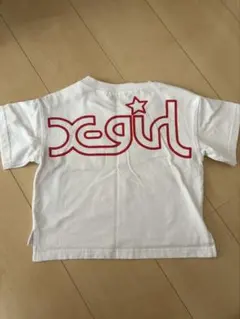 子*❁様 X-girl 半袖Tシャツ ホワイト ロゴプリントのサムネイル