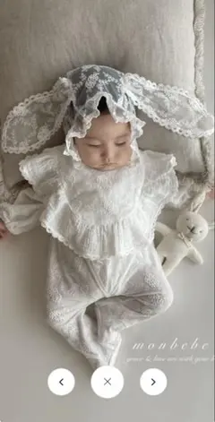 monbebe Lace cozy suit /ciel de bébé