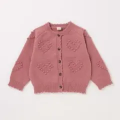 【新品タグ付き】プティマイン ハートニットカーディガン L