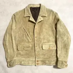 40s デッドストック　スポジャケ 40s 50s VTG Damaged Steerhide Bomber Leather Jacket