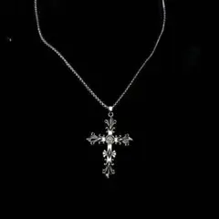 十字架クロスネックレス✞꒰平成ギャル‪‪❤︎フェアリーグランジパンクy2k地雷