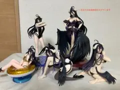 オーバーロード アルベド PVCフィギュア 4点+1点(欠損あり)セット