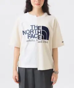 ビームスボーイ別注ザノースフェイスパープルレーベル/アシメロゴTシャツ26SS