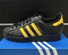 adidas SUPERSTAR 黒/黄 スニーカー