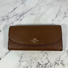 COACH コーチ 長財布 ウォレット ブラウン レザー 良品