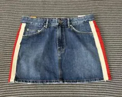【新品】ZARA TRF デニム ミニスカート サイドライン Mのサムネイル