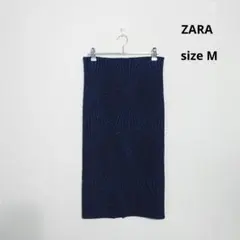 ZARA 幾何学模様 ラメ入り タイトフィット ストレッチ ペンシルスカート