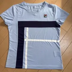 コロン様専用　FILA フィラ　ゲームシャツ　Tシャツ M テニス　ライトブルー