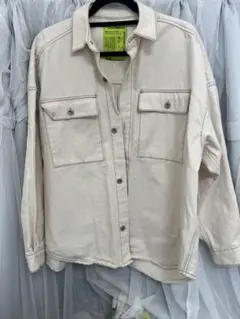 FREAK'S STORE ポケット付きシャツジャケット サイズF クリーム
