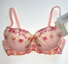 タグ付き新品◆Triumph 花柄刺繍 ブラジャー D75