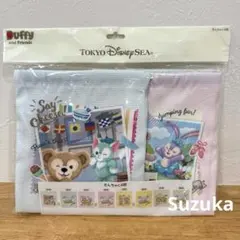 【新品】ディズニー　ダッフィーアンドフレンズ　セイチーズ　きんちゃく4枚セット
