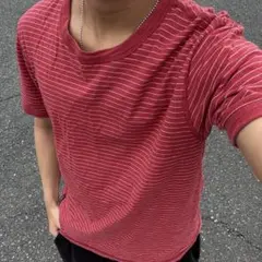 Eddie Bauer ボーダー 赤 Tシャツ y2k お兄系 平成 city