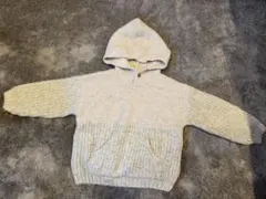 ★美品★ZARA ザラ フード付き ニットセーター クリーム色 110