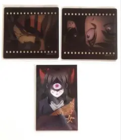 鬼滅の刃　ダイニング　　クリアカード　チェキ　善逸　愈史郎&獪岳　鳴女