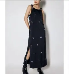 X-girl × MOUSSY EMBROIDERY SLIP DRESS