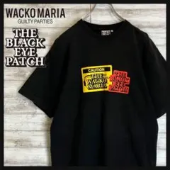 美品】ブラックアイパッチ × ワコマリア コラボTシャツ 黒眼帯 天国