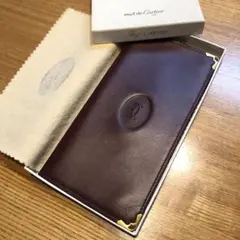 カルティエ 長財布未使用 箱付き Cartier 二つ折 マストライン ボルドー