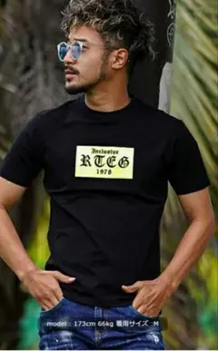 adamsJUGGLER RTEG ボックスロゴ Tシャツ ブラックのサムネイル