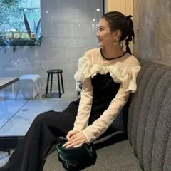 ANDRESED frills flare dress