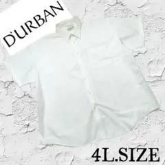 w94【D'URBAN】 半袖ドレスシャツ ホワイト 4Lサイズのサムネイル