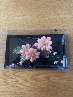 ピンクの花のかんざし・髪飾り