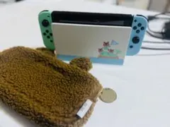 Nintendo 任天堂スイッチ 限定どうぶつの森モデル ジェラピケケース付き