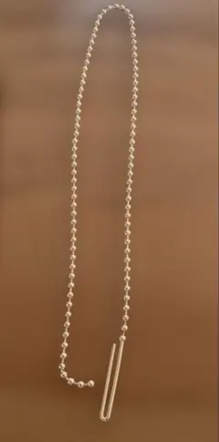 SMELLY ボールチェーン ネックレス シルバーカラー