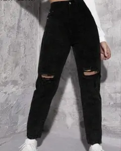 ダメージデニムパンツ　Lサイズ