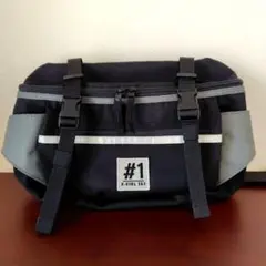 X-girl エックスガール ヒップバッグ ナンバーワン ブラック 斜めがけ