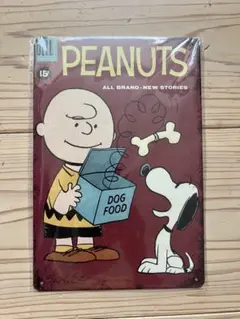 PEANUTS スヌーピー メタルプレート ブリキ看板