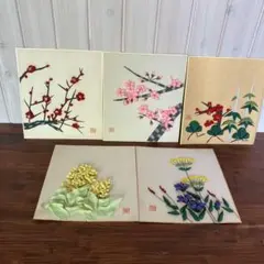 エンジ色の装飾 色紙掛10枚 エンジ色の装飾 色紙掛10枚 エンジ色の装飾 色紙掛10枚