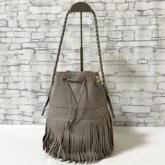 美品✨J&M DAVIDSON・カーニバル ワンショルダーバッグ グレージュ系