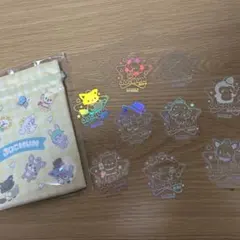 ジェオチャム第二弾ステッカー　巾着　セット