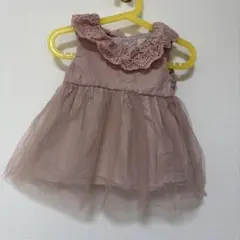値下げ！petit main ワンピース 80cm ピンク チュールのサムネイル