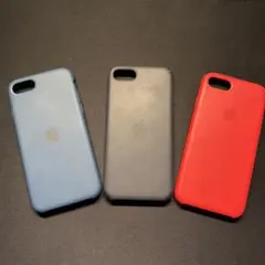 Apple iPhone用シリコンケース 3色セット