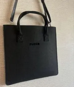 【美品】ZUCCa☆フェルト生地2wayバック ショルダーバック A4収納可能