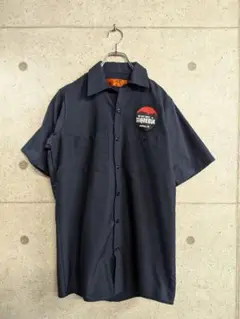 RED KAP ネイビー 半袖ワークシャツ S