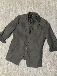 HIDEWAYS 七分テーラードシャツジャケット ロールアップ44(Sサイズ)